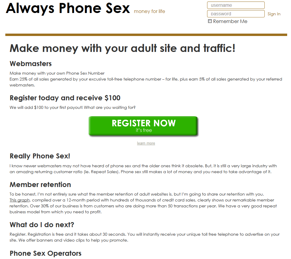 Phone Sex Affiliate Programs 41